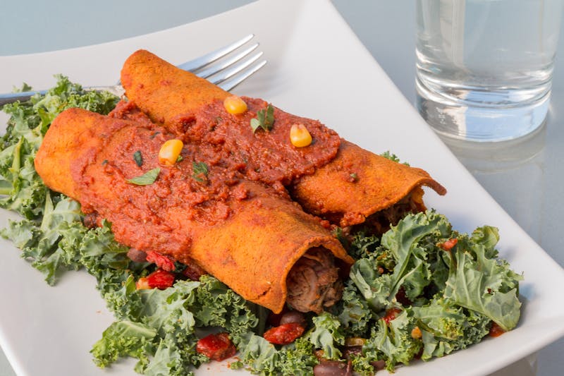 Chuys beef enchiladas with red sauce