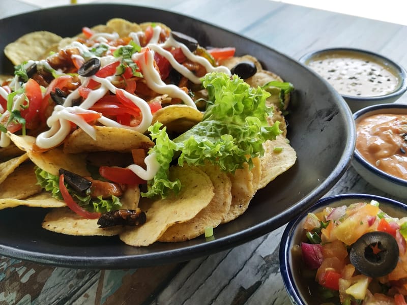 Chuys grilled veggie tacos with cheese